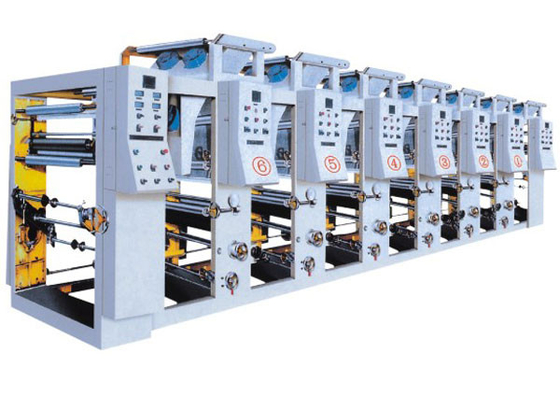 PVC / PET / PE Automatic Gravure Printing Machine 800 - 1600mm Printing Breadth