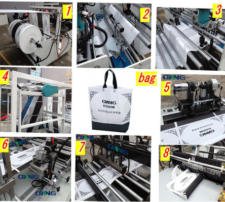 LCD ultrasonic pp nonwoven cloth handle / carrier / zipper bag manufacturing machine