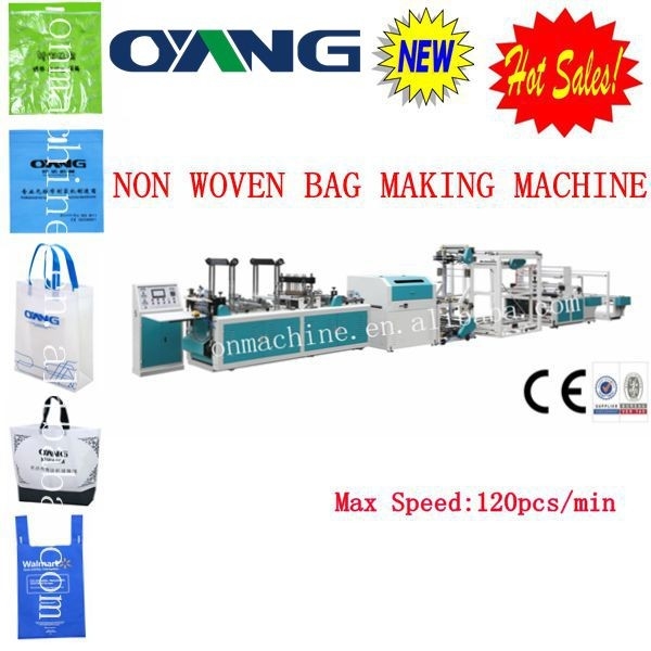 ECO Recycled PP Non Woven Fabric Carrier / Shopping Bag Making Machine