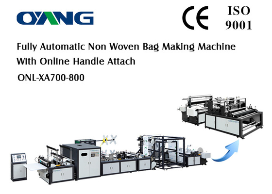 220v / 380v Non Woven Shopping Bag Making Machine 9 Motors High - Speed
