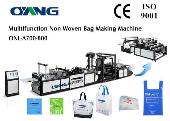Ultrasonic Sealing PP Non Woven Bags Manufacturing Machine For D Cut / T Shirt Bag