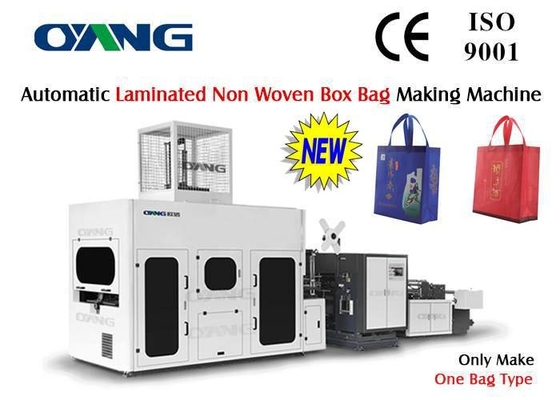 No Reverse Laminated Non Woven Box  Bag Making Machine With Handle