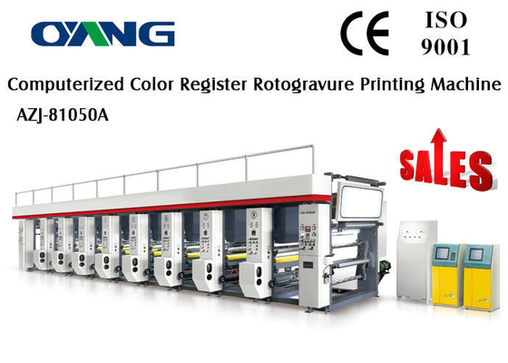 PLC Control 7 Servo Motors Rotogravure Printing Machine / Rotogravure Printer