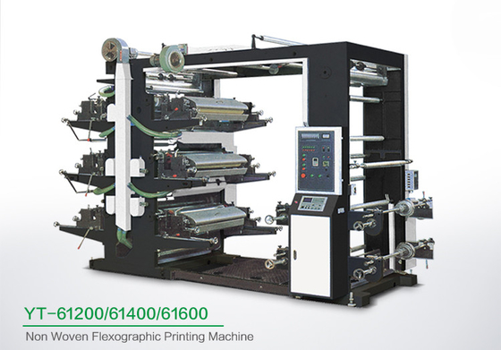 Eco Friendly 6 Color Flexo Printing Machine , Industrial Fabric Six Color Printer