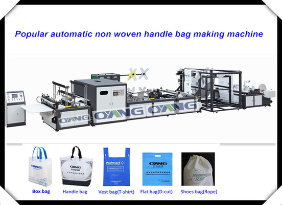 Single Phase Non Woven Bag Making Machine / Equipment For Nonwoven Handle Bag