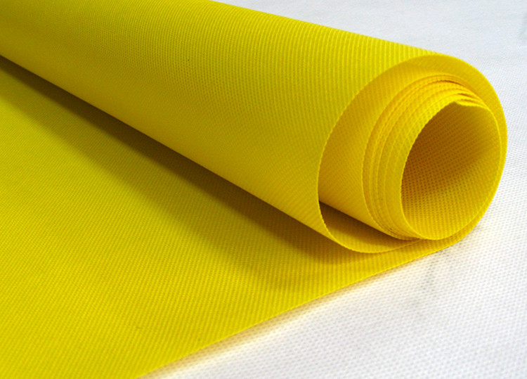 Oeko - Tex Standard Spunbond Nonwoven Fabric Yellow Non Woven Polypropylene Material