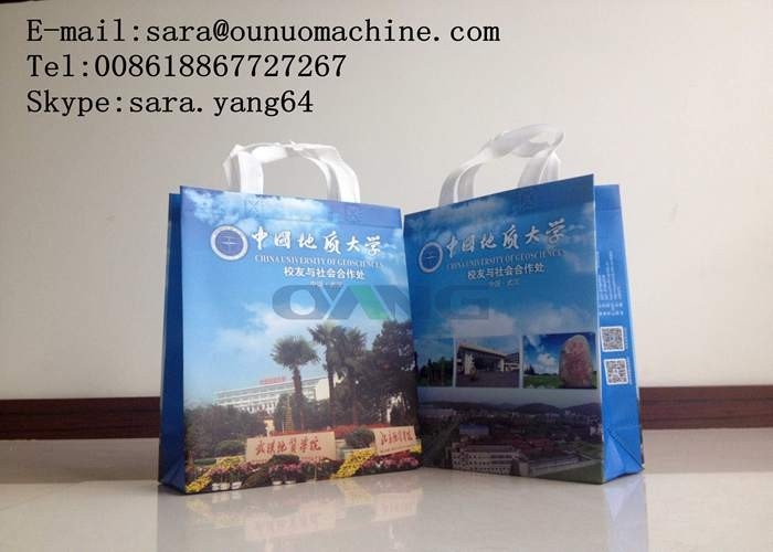 Durable 25-35pcs / min Auto Non Woven Bag Making Machine With High Daily Output