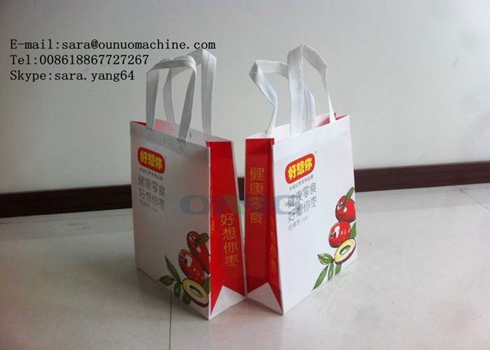Wine / Drink / Gift Package Non Woven Box Bag Making Machine CE ISO Approval