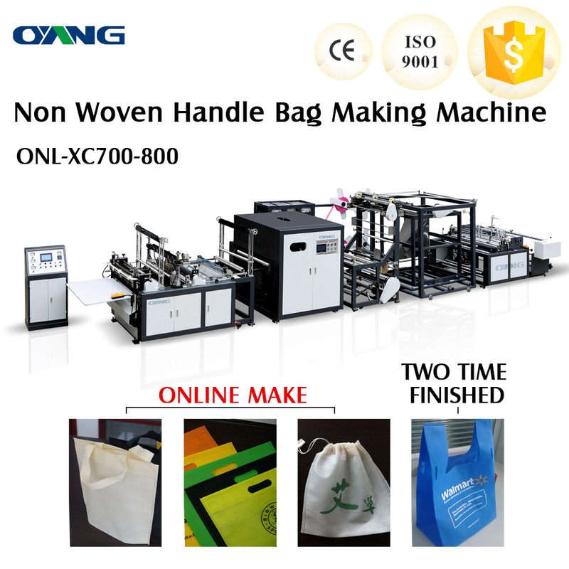Automatic Non-Woven Flat Bag /Nonwoven T Shirt Bag Making Machine With Handle