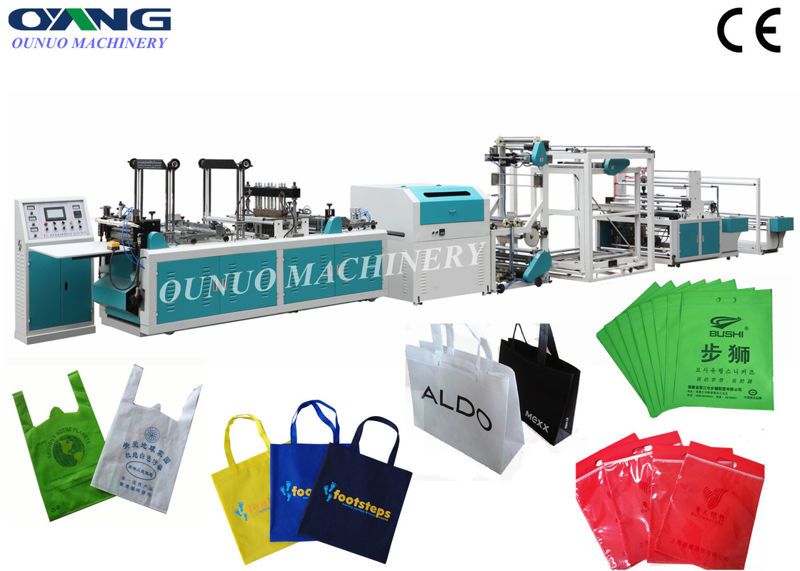 PLC Automatic Non Woven Bag Making Machine For Non Woven Bag Handle Bag