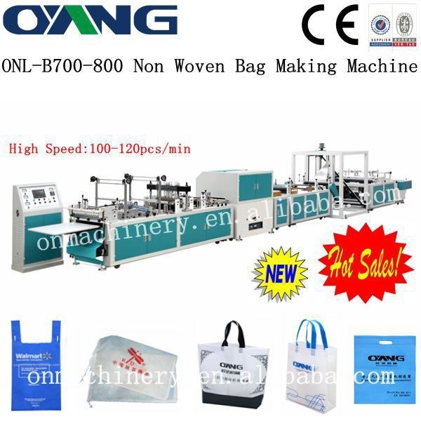 Full Automatic PP Non Woven Bag Making Machine / PLC Control And High Speed