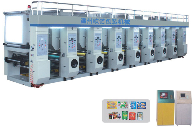 shopping bag Rotogravure Printing Machine for BOPP / PET / PE film label printing