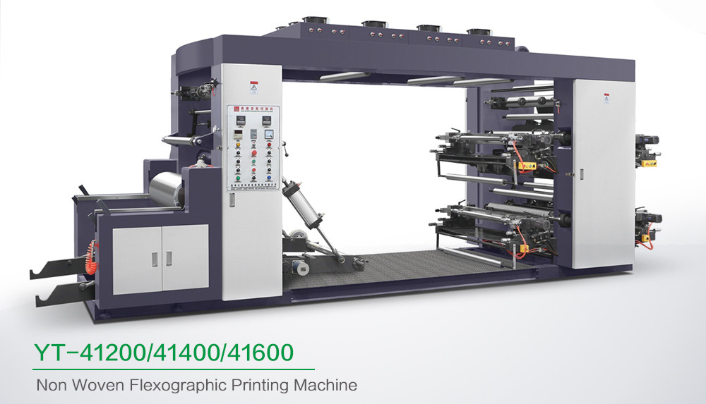 High Speed 4 Colour Flexographic Printing Machine For Paper Printer / Label Printer