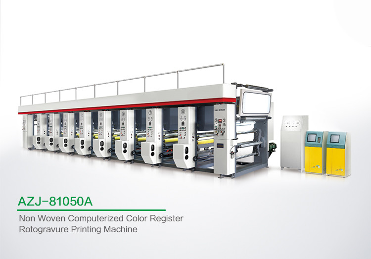 Powerful 8 Color Rotogravure Printing Machine For Once Through Continuous Printing 1250 MM