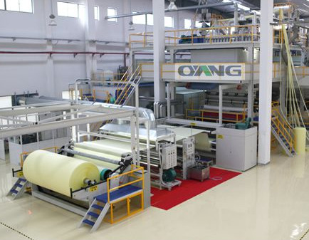 Single Beam PP Non Woven Fabric Making Machine / Production Line high strength
