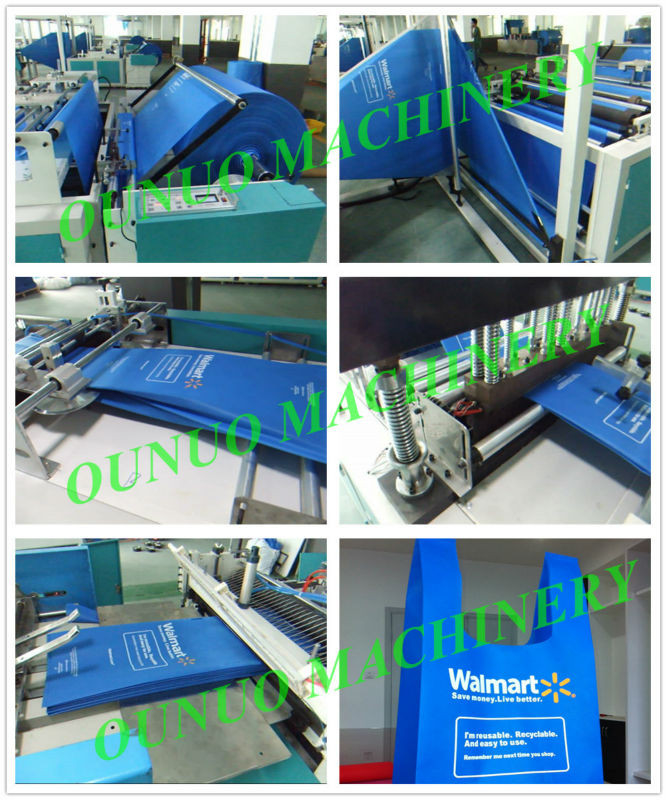 Eco Non Woven Fabric  Bag  Making Machine With 9 Stepper Motor Driving