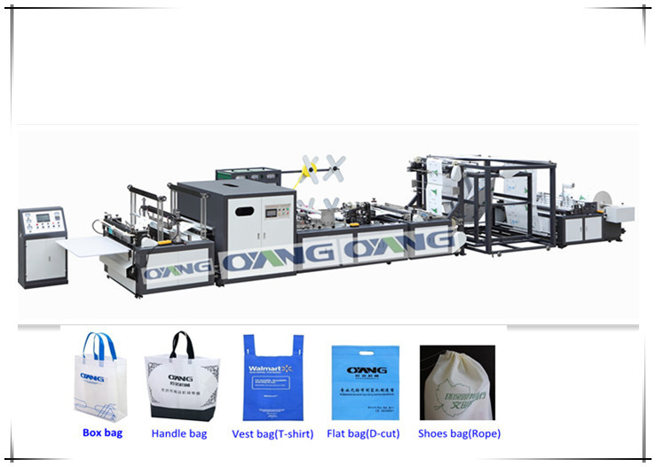 18kw Multifunctional Automatic Non Woven Bag Making Machine , 380V 50HZ